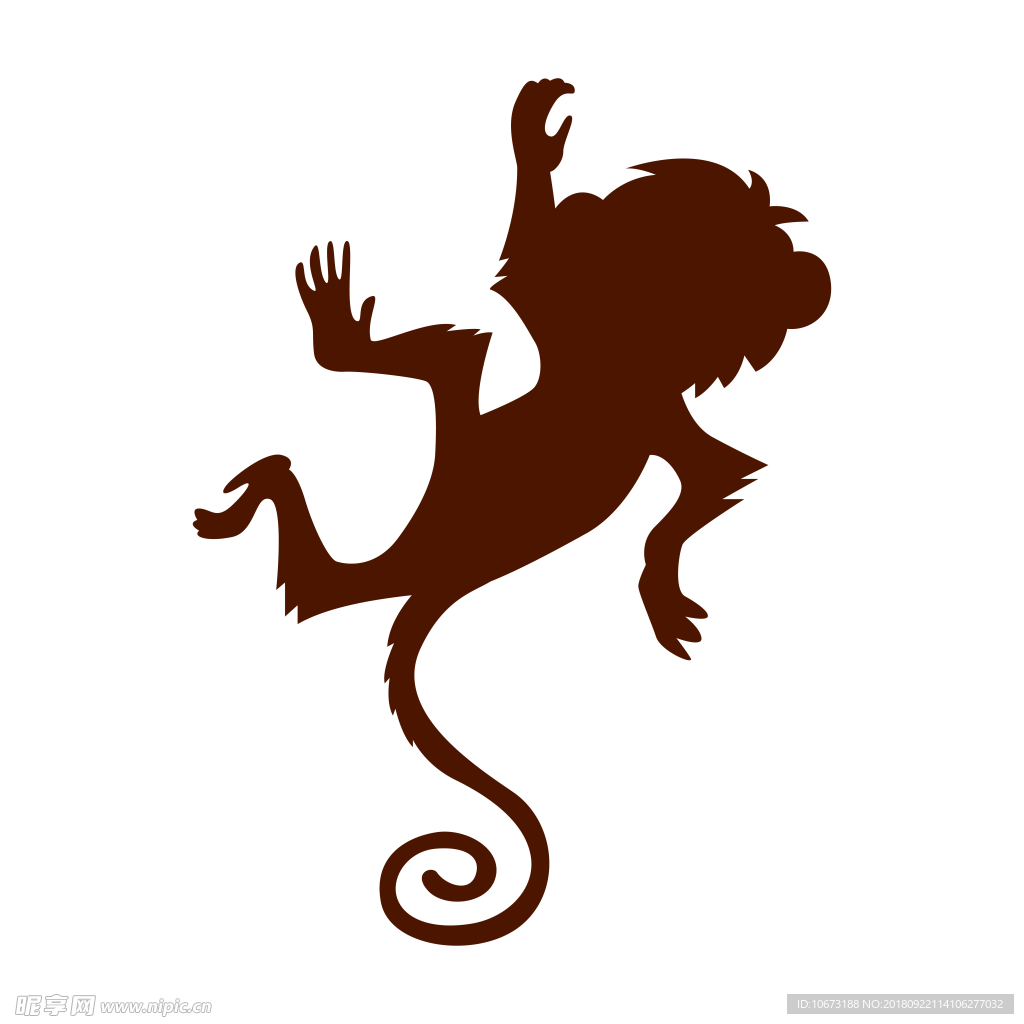 透明底猴子