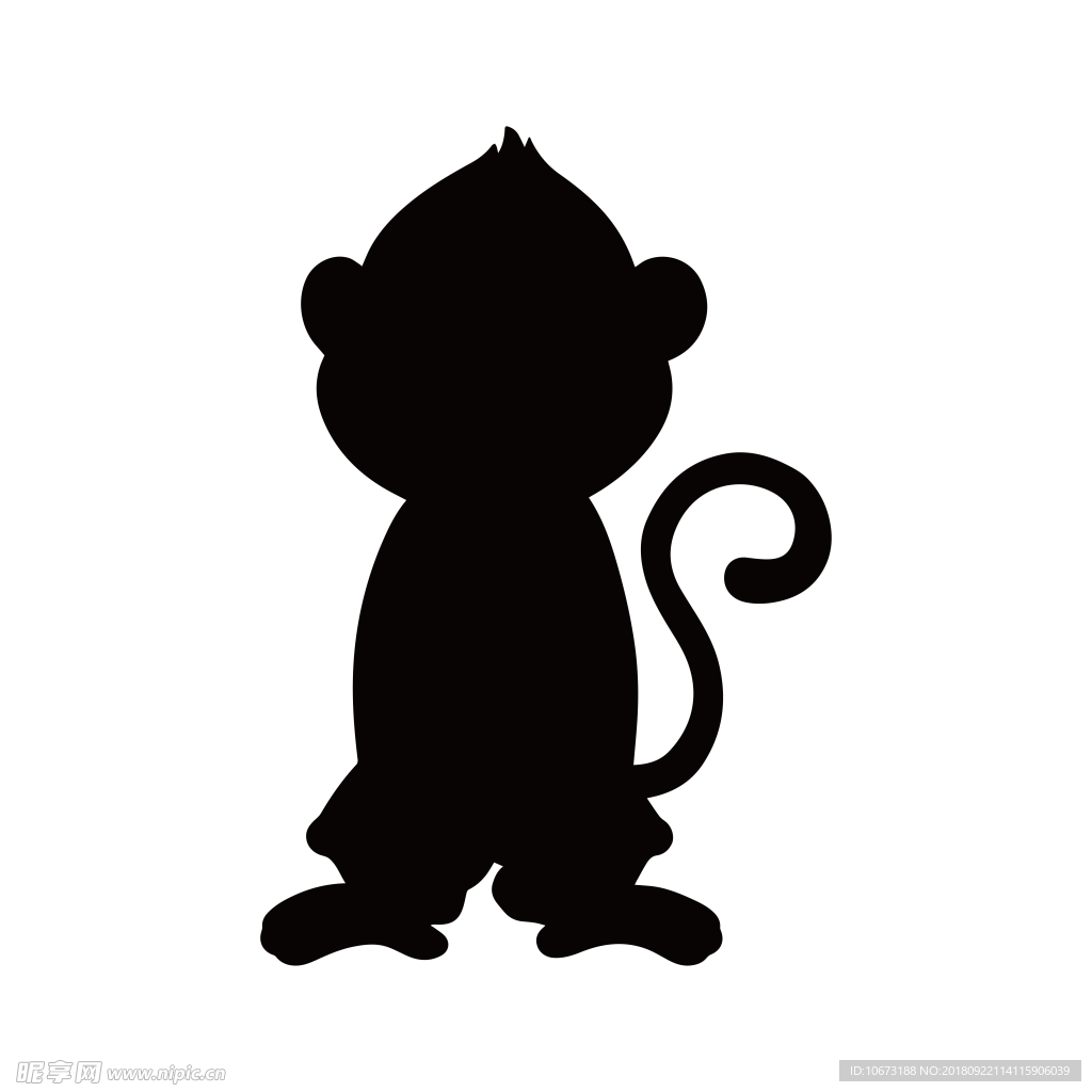 透明底猴子