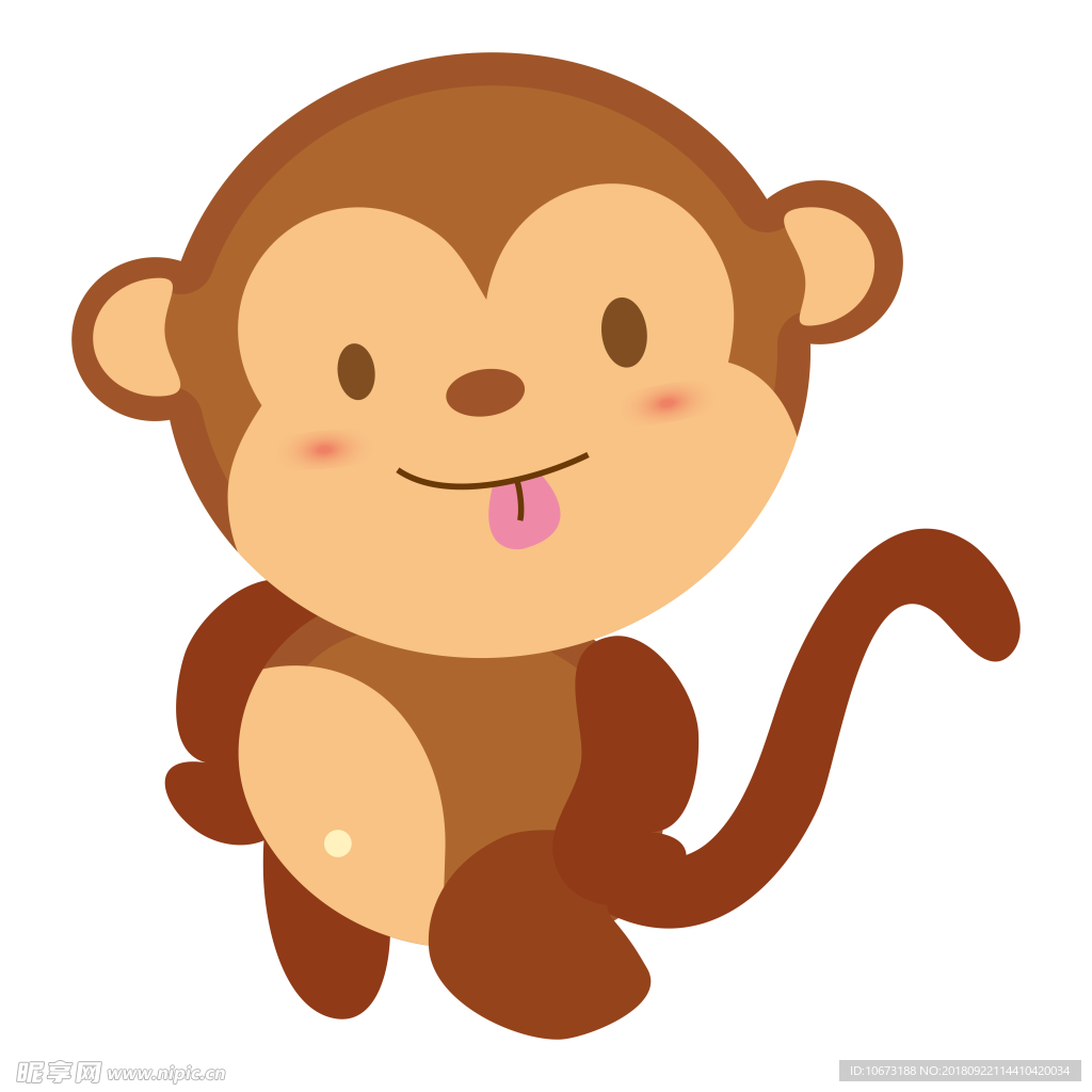 卡通猴子设计图__图片素材_其他_设计图库_昵图网