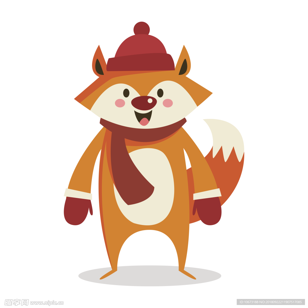 透明底狐狸