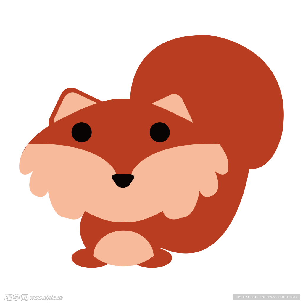 透明底狐狸