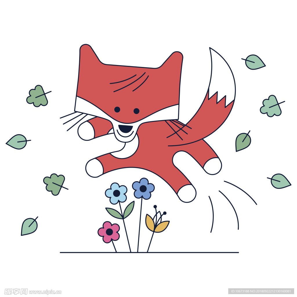透明底狐狸