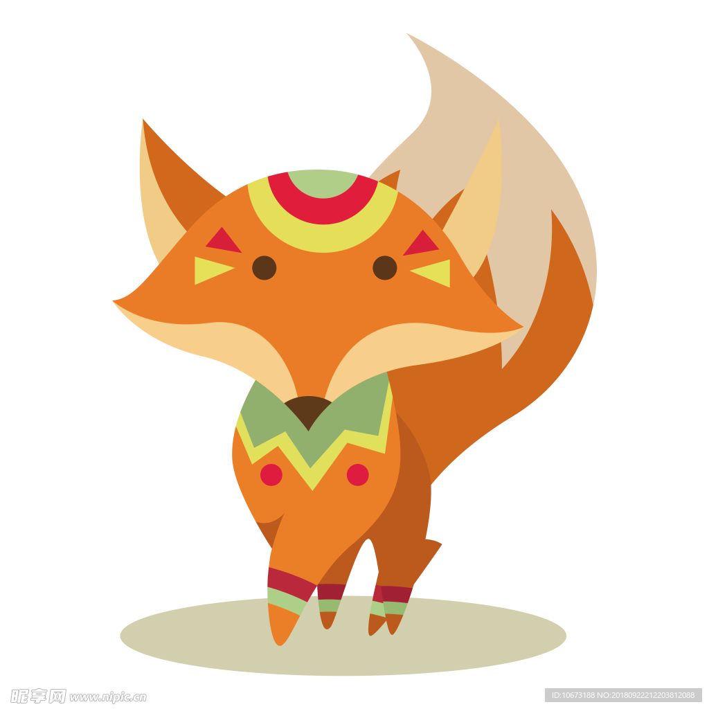 透明底狐狸