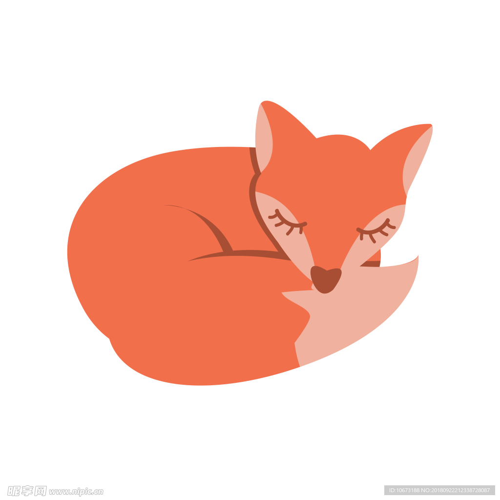 透明底狐狸