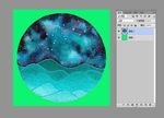 斑斓壮阔星空斑驳迷离海水