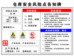 仓 库告知牌