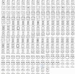 145个黑白png图标