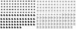 125个黑白png图标