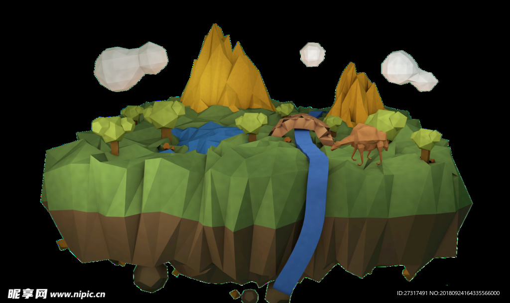 低多边形 小场景