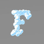 云朵字母
