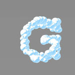 云朵字母