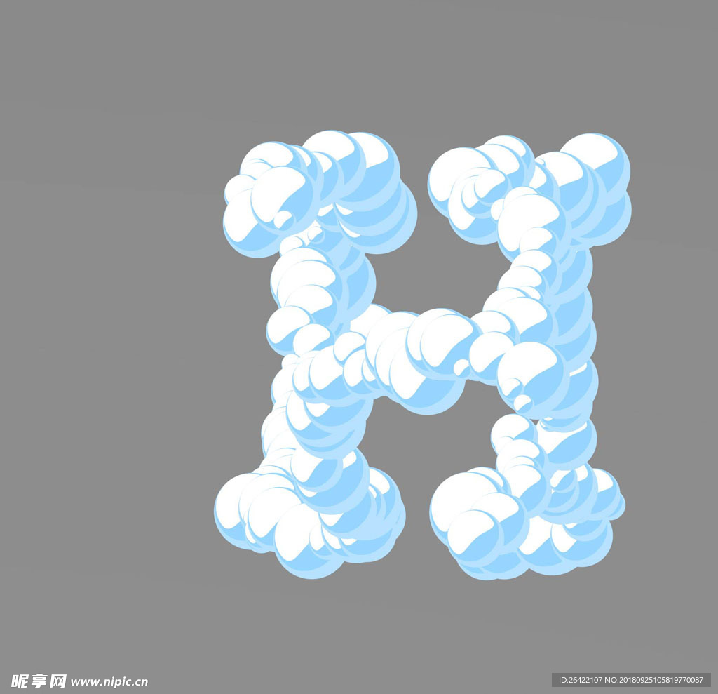 云朵字母