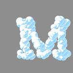 云朵字母