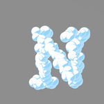 云朵字母