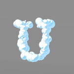 云朵字母