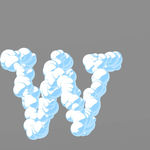 云朵字母