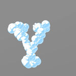 云朵字母