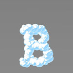 云朵字母