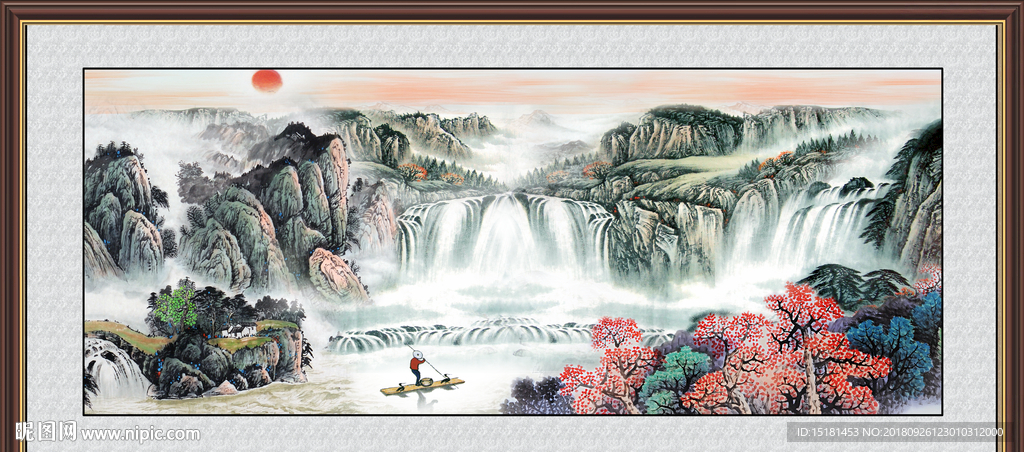 巨幅山水画