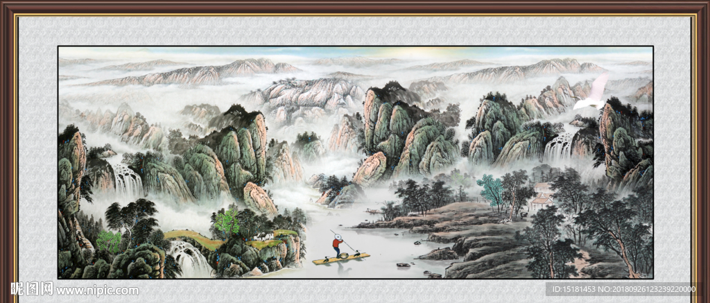 山水画 山水风景 巨幅山水画