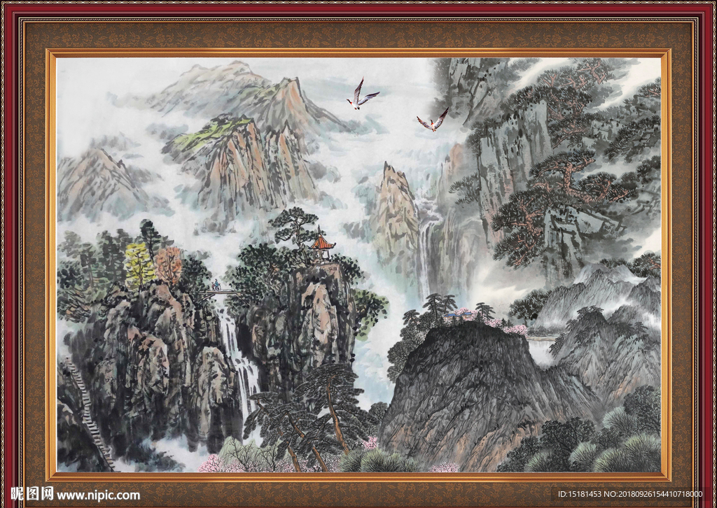 巨幅山水画
