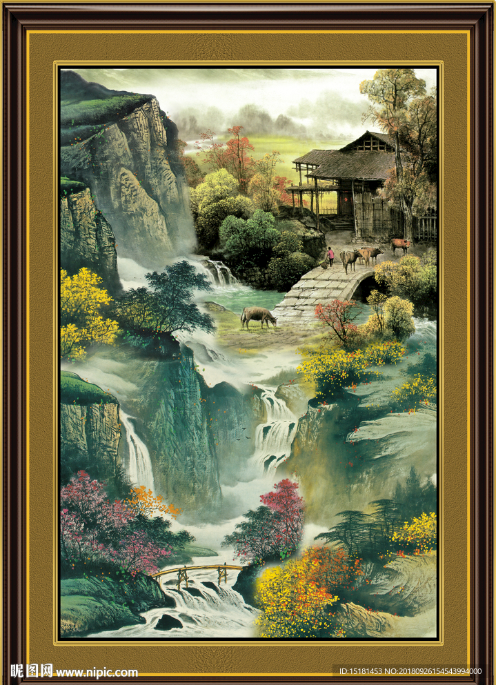 巨幅山水画