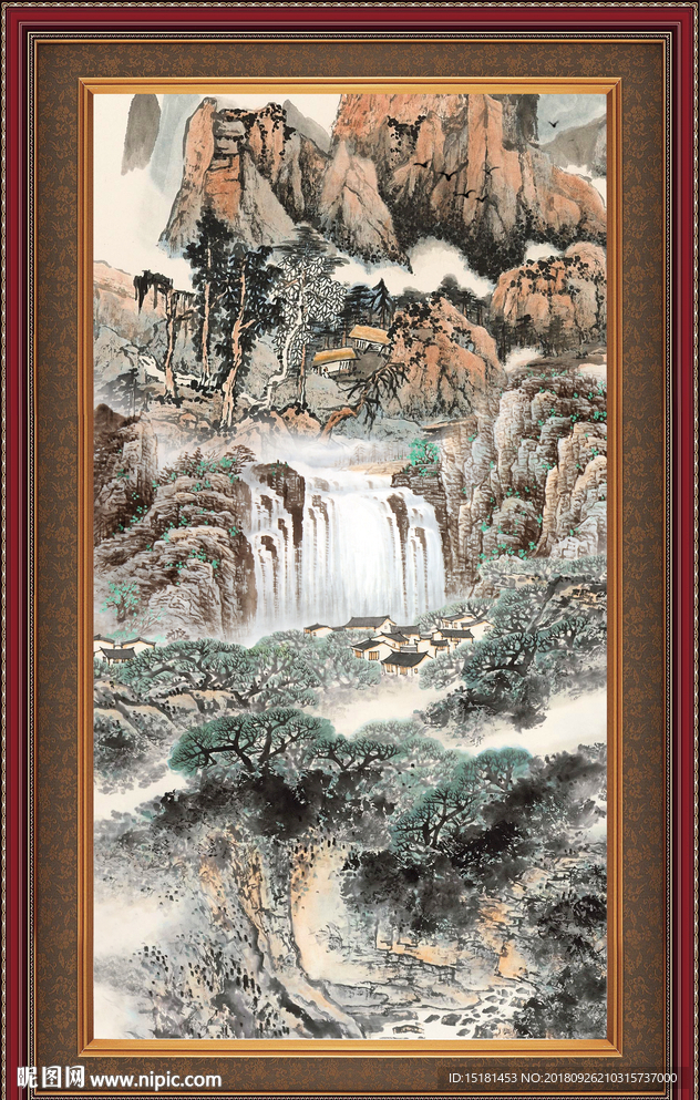 巨幅山水画