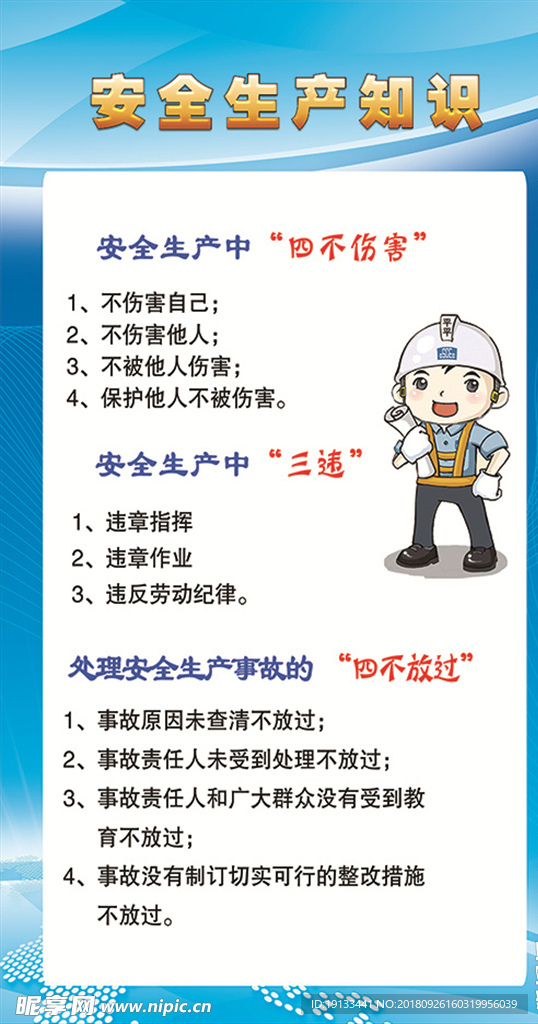 安全生产展板
