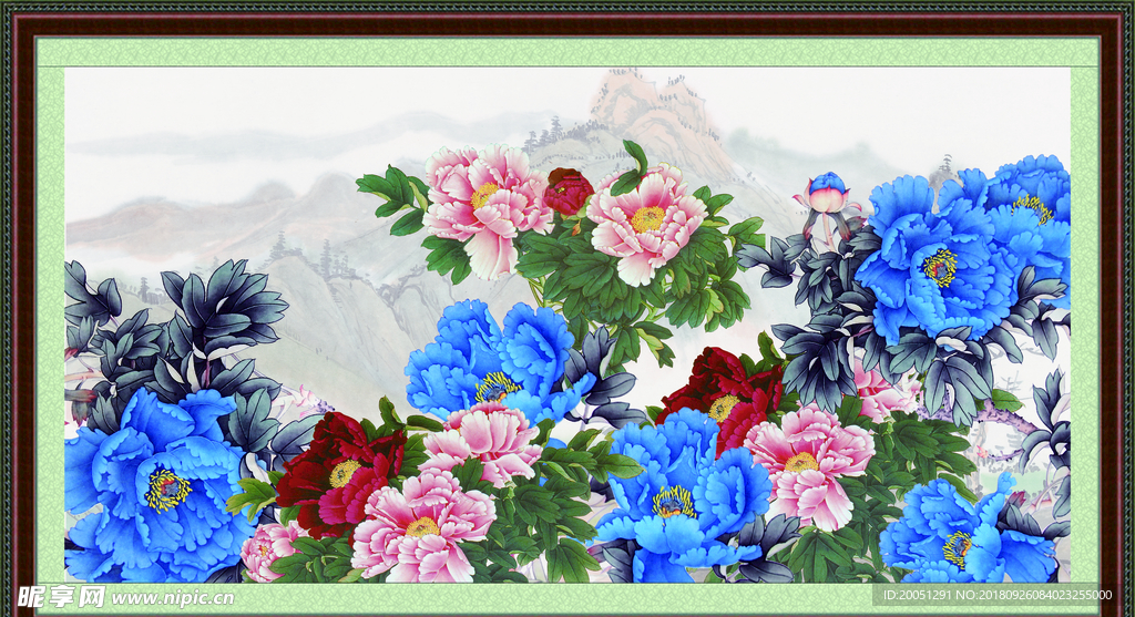 国画牡丹