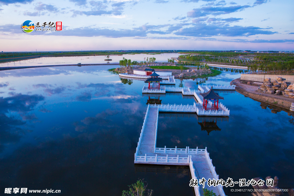 额济纳湿地公园风光