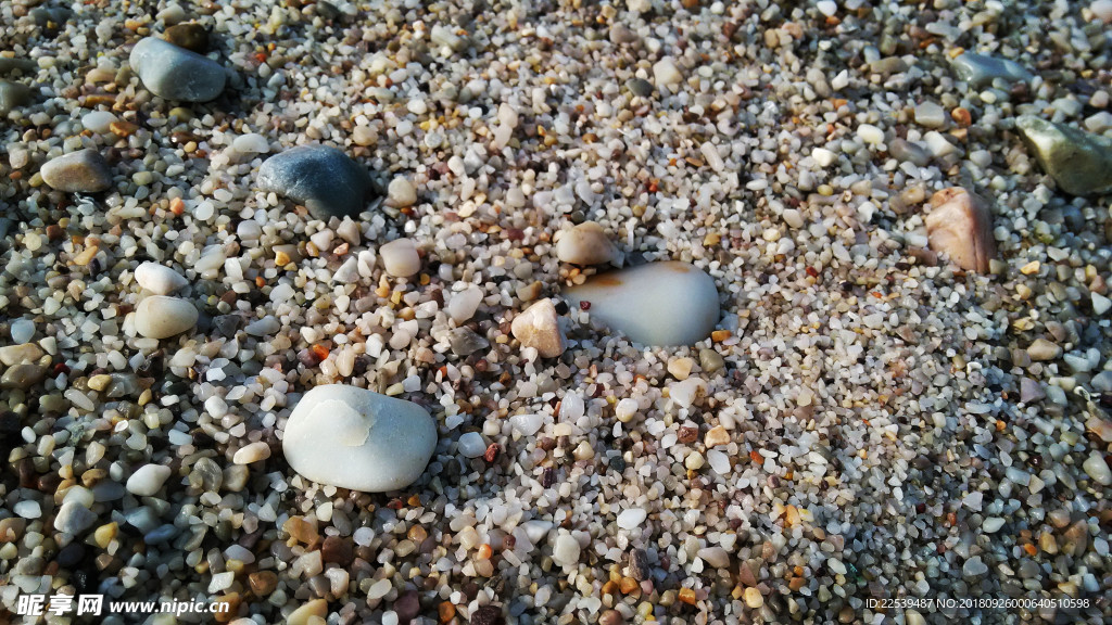 光滑 石头 海滩