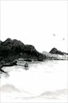 水墨山