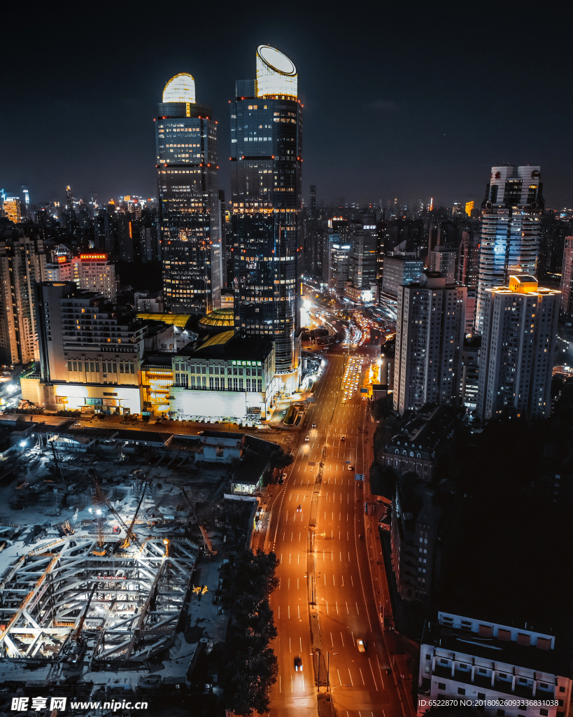 城市夜景 城市灯光景色