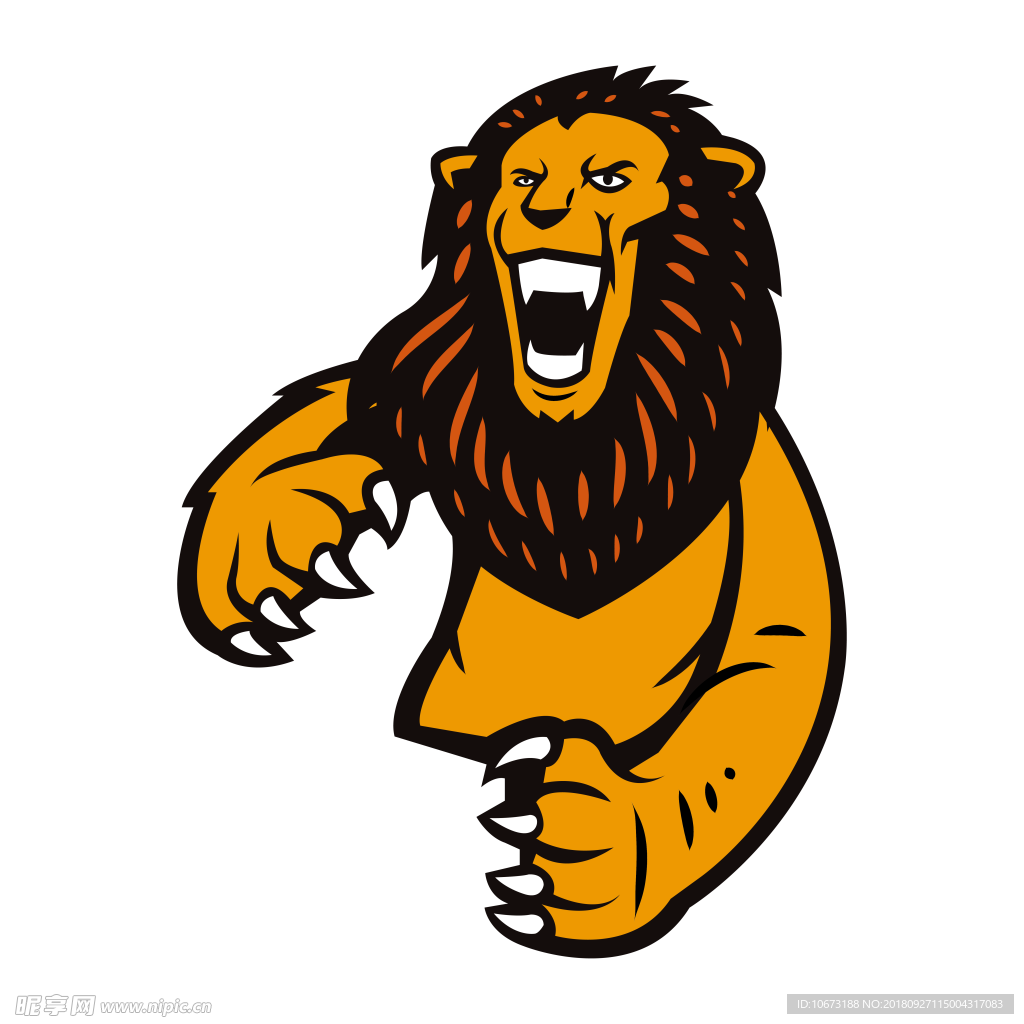 卡通狮子图片