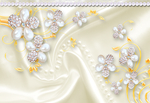 珠宝软包花卉背景图片