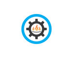 齿轮火焰logo