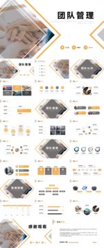 PPT模版商务团队介绍工作党革