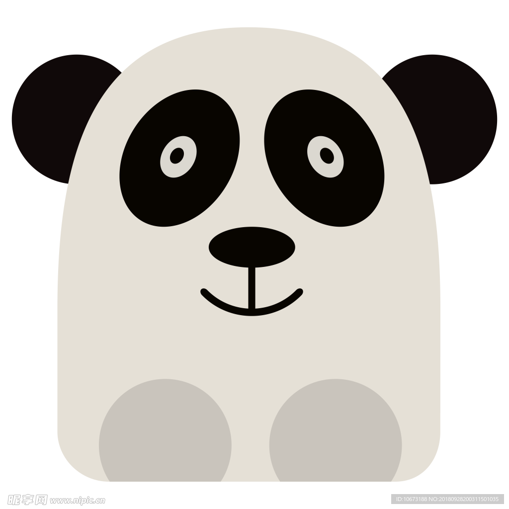 透明底熊猫