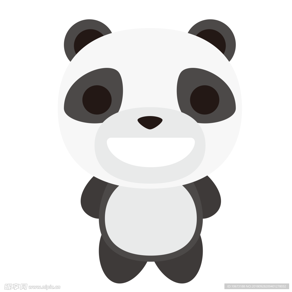 透明底熊猫