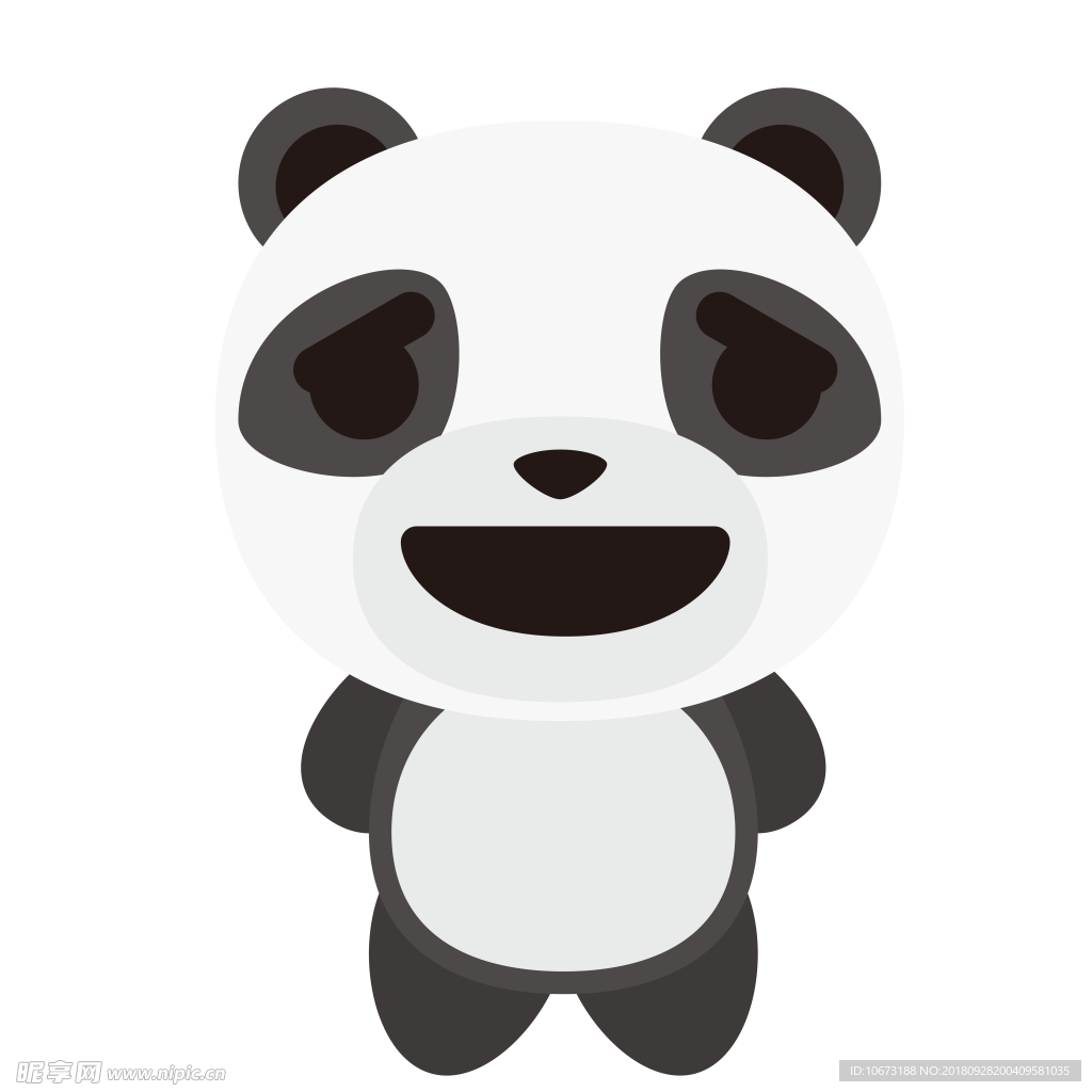 透明底熊猫