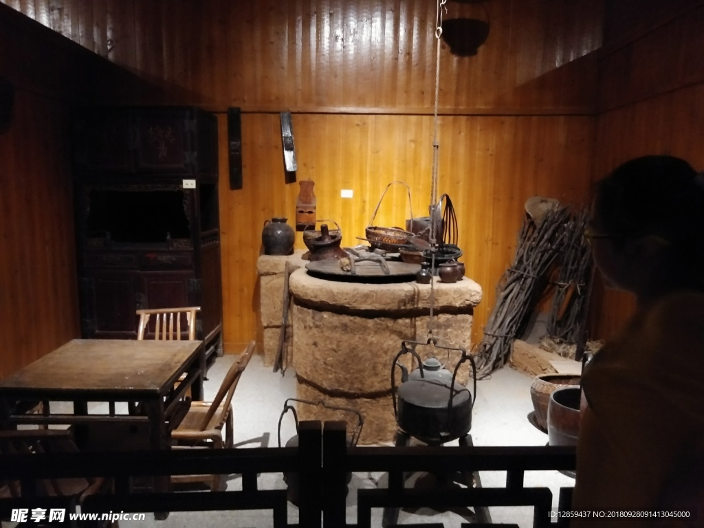 古代文化厨房灶台