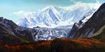 大山油画