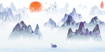 中国风山水画