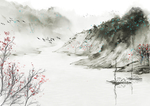 水墨中国风背景素材