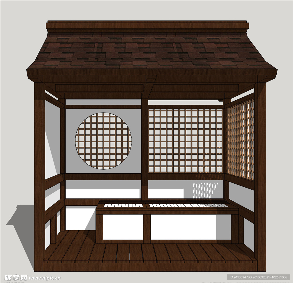 日式庭院凉亭