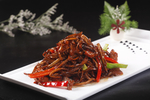 鲜茶树菇炒牛柳