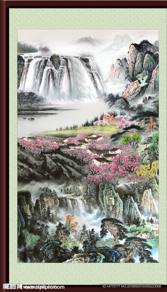 高山流水图