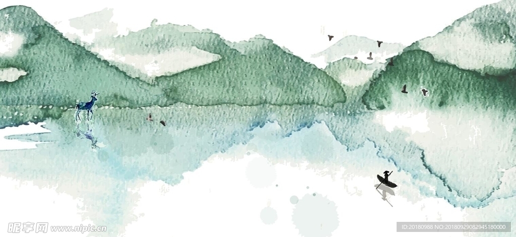 水墨背景