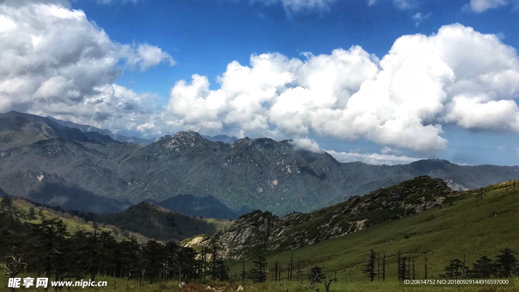 壮丽的大山风景