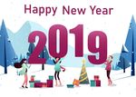2019新年贺卡晚会请柬邀请函